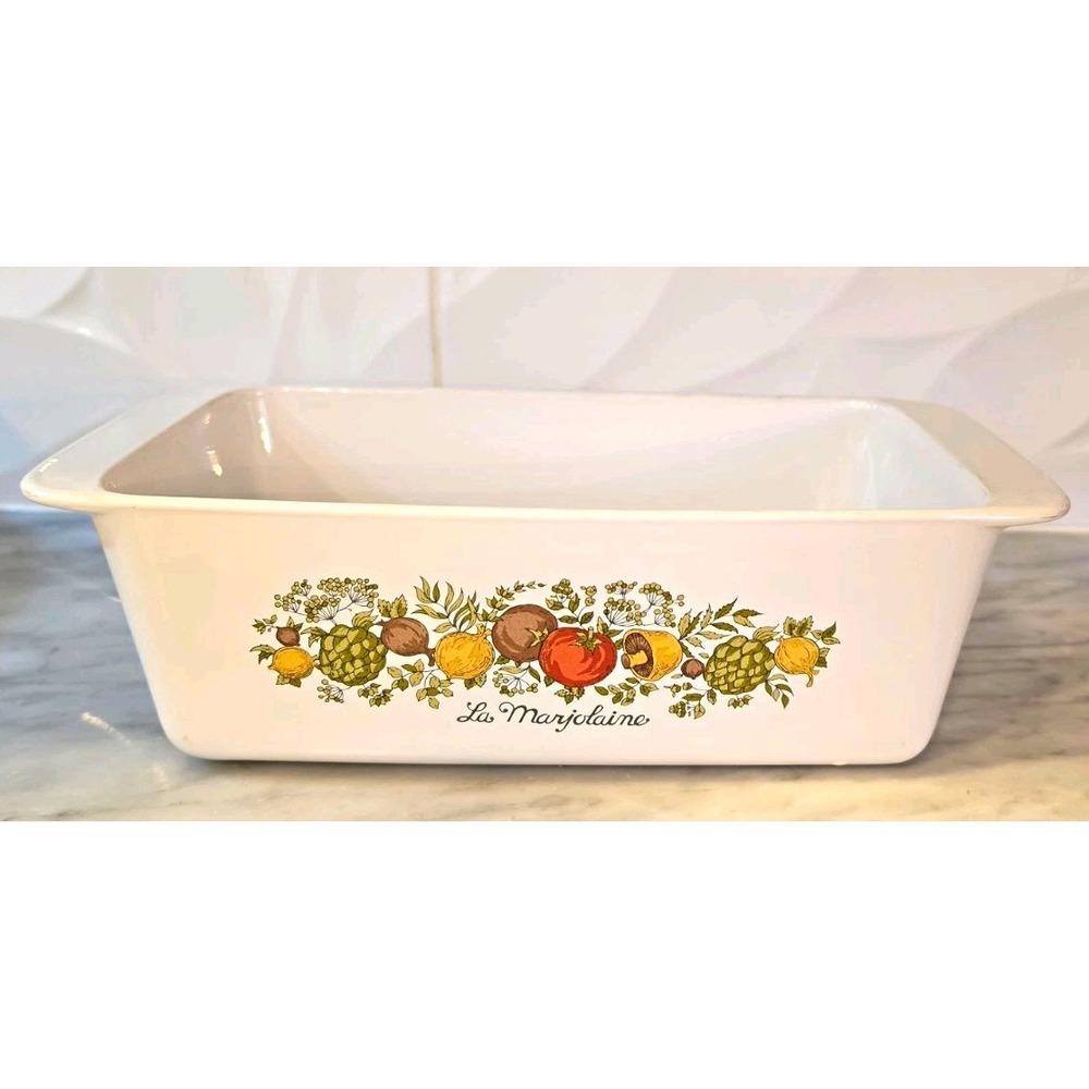 Vintage CorningWare "Spice O' Life" La Marjolaine Loaf Pan